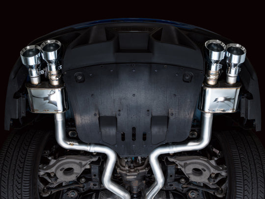 AWE Tuning 21-23 Ford Mustang Mach 1 SwitchPath Cat-Back Exhaust w/ Quad Chrome Silver Tips - 3025-42551
