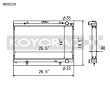 Load image into Gallery viewer, Koyo 89-94 Nissan 240SX S13 2.4L KA24E/DE (MT) Radiator - HH020539