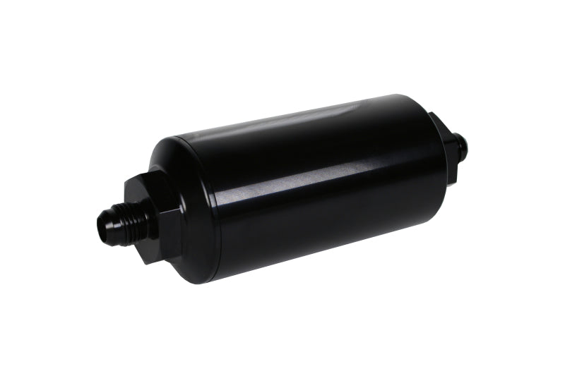 Aeromotive In-Line Filter - AN-06 238 Stainless Mesh Element - Anodized Black - 12390
