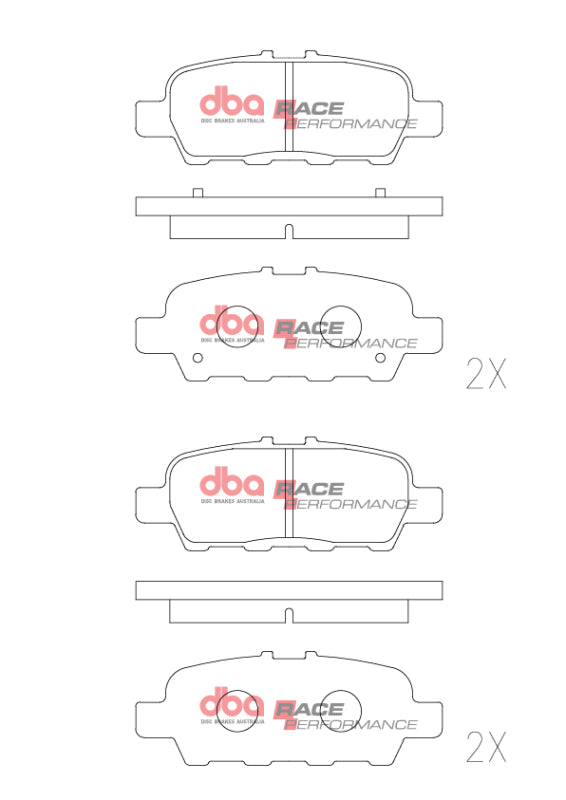 DBA 02-08 Nissan 350Z (Z33) Rear RP Performance Brake Pads - DB1509RP