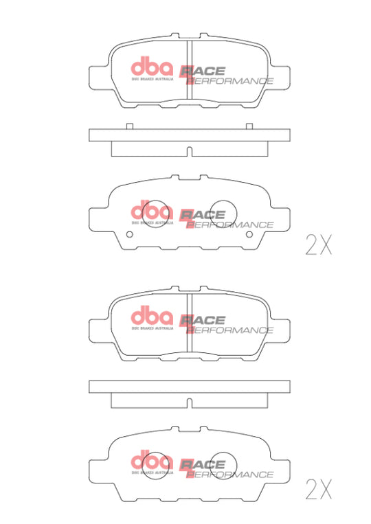 DBA 02-08 Nissan 350Z (Z33) Rear RP Performance Brake Pads - DB1509RP