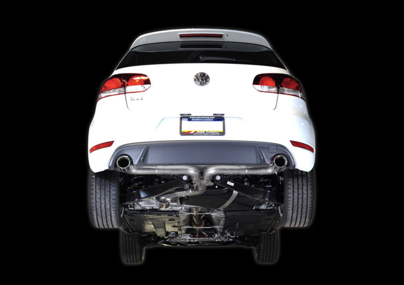 AWE Tuning Mk6 GTI Performance Cat-Back - Diamond Black Round Tips - 3015-33038