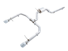 Load image into Gallery viewer, AWE Tuning 18-21 Volkswagen Jetta GLI Mk7 Track Exhaust - Chrome Silver Tips (Fits High-Flow DP) - 3015-22068