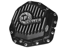 Load image into Gallery viewer, aFe Power Rear Diff Cover Black w/Machined Fins 17 Ford F-350/F-450 6.7L (td) Dana M300-14 (Dually) - 46-70382