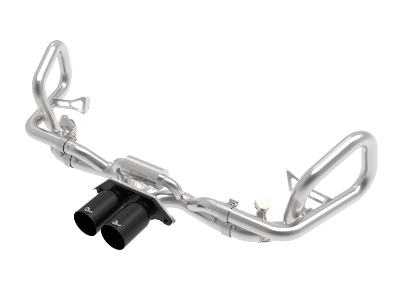 aFe 14-16 Porsche 911 GT3 991.1 H6 3.8L MACH Force-Xp 304 SS Cat-Back Exhaust System w/ Black Tips - 49-36450-B