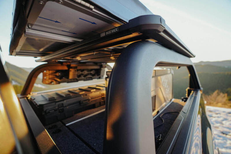 ARB 16-23 Toyota Tacoma Bed Rack - Black Aluminum - 17923020
