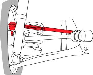 SPC Performance 01-08 Ford Escape/Mazda Tribute Rear Adjustable Camber Arm (+/-2.0deg.) - 67285
