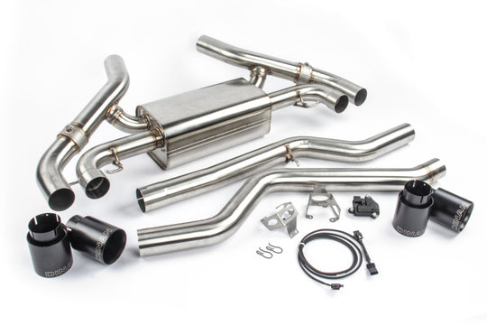 Dinan 20-24 BMW M340i/M440i (G20/G22/G23/G26) Free Flow Axleback Exhaust System - Black Tips - D660-0085-BLK