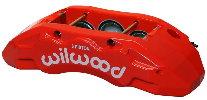 Wilwood Caliper-TX6R- R/H - Red 2.00/1.88/1.88in Pistons 1.50in Disc - 120-13813-RD