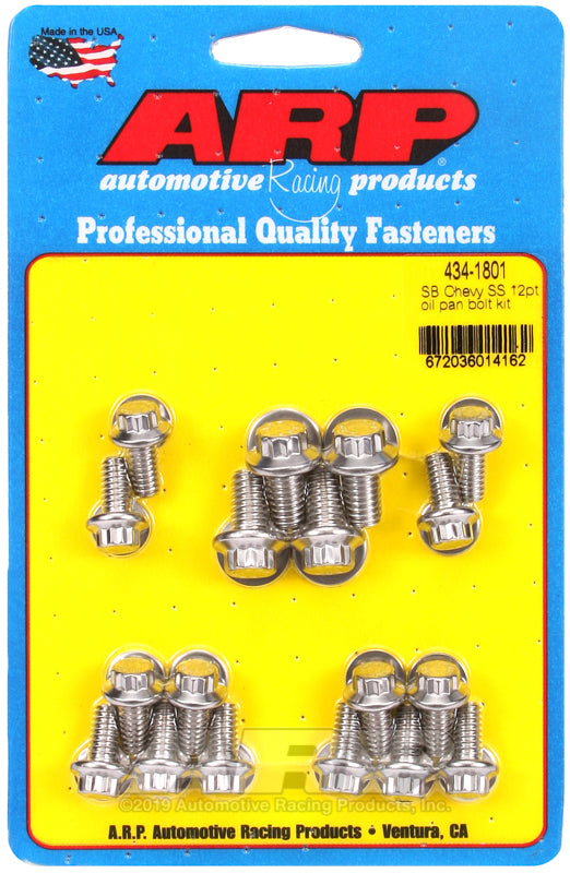 ARP SB Chevy SS 12pt Oil Pan Bolt Kit - 434-1801