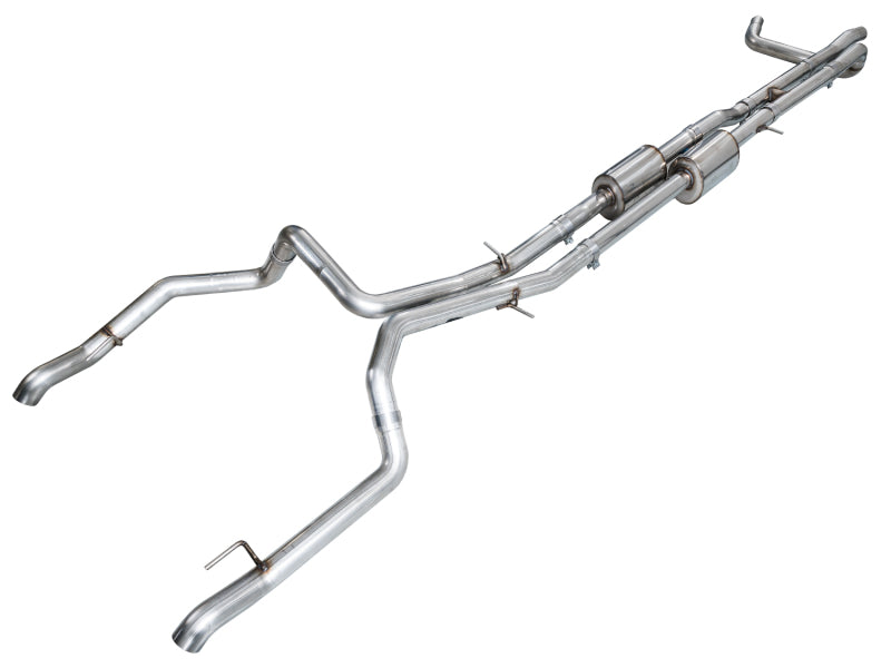 AWE Tuning 4th Gen GM 1500 6.2L Cat-Back Split Rear Exit (w/ Bumper Cutouts) - OE Tips - 3015-31202