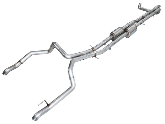AWE Tuning 4th Gen GM 1500 6.2L Cat-Back Split Rear Exit (w/ Bumper Cutouts) - OE Tips - 3015-31202