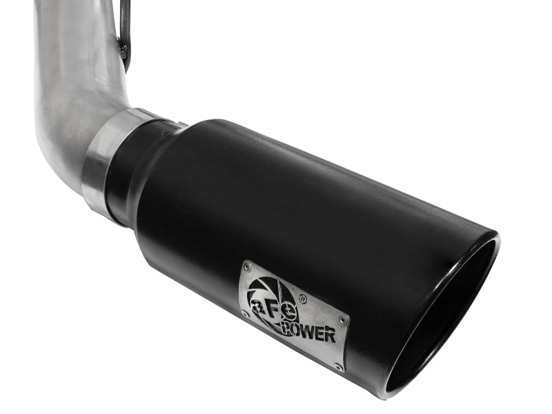 aFe Atlas Exhaust 4in DPF-Back Al Steel 11-14 Ford Diesel Trucks V8-6.7L (td) - 49-03065-B