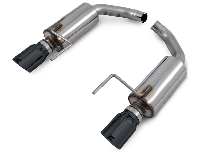 AWE Tuning S550 Mustang EcoBoost Axle-Back Exhaust - Touring Edition (Diamond Black Tips) - 3015-33086