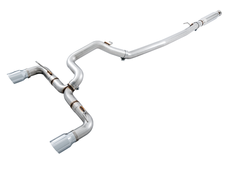 AWE Tuning Ford Focus RS Track Edition Cat-Back Exhaust - Diamond Black Tips - 3020-33032