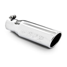 Load image into Gallery viewer, MBRP Universal Tip 3in O.D. Angled Rolled End 2 inlet 10 length - T5113