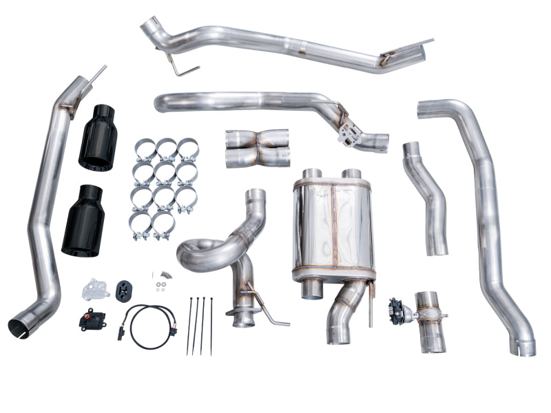 AWE 2024+ Ford Ranger Raptor 3.0L Switchpath Cat-Back Exhaust - Diamond Black Tips - 3025-33306