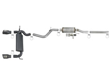 Load image into Gallery viewer, aFe Rebel Series 2.5in 409 SS Cat-Back Exhaust w/ Black Tips 2007+ Jeep Wrangler (JK) V6 3.6L/3.8L - 49-48062-B