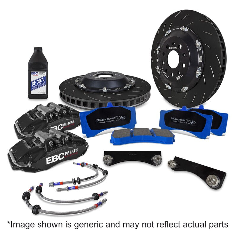 EBC Racing 92-05 BMW 3-Series E36/E46 Black Apollo-6 Calipers 355mm Rotors Front Big Brake Kit - BBK047BLK-1