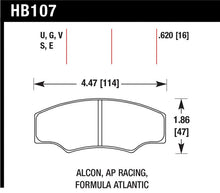 Load image into Gallery viewer, Hawk CP2361/CP3228/CP5104/CP5144 AP Racing DTC-60 Brake Pads - HB107G.620