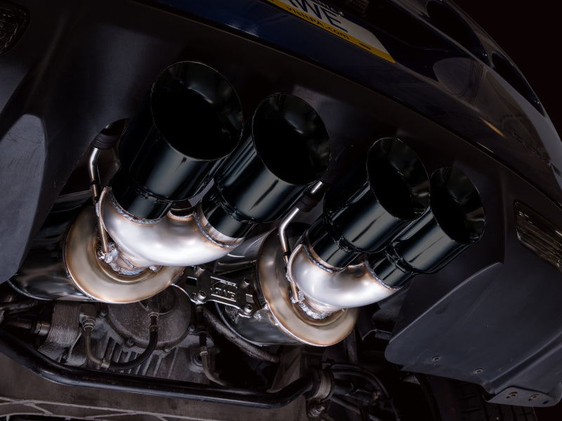 AWE Tuning C6 Chevrolet Corvette Z06/ZR1 Touring Edition Axle-Back Exhaust w/ Diamond Black Tips - 3015-43606