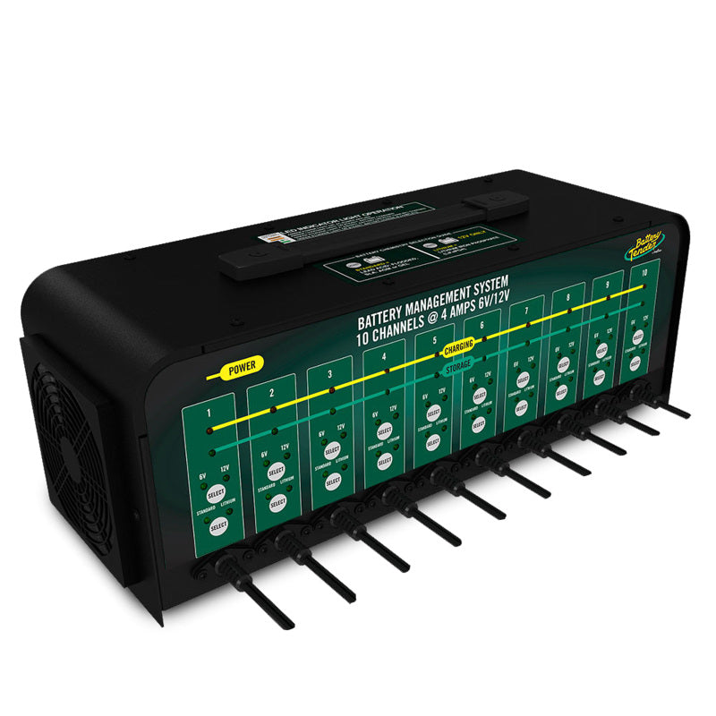 Battery Tender 10-Bank 6V/12V 4A Selectable Battery Charger - 021-0134-DL-WH