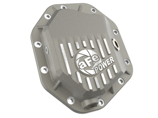 aFe 19-25 GM Trucks Front Diff Cover - Raw w/ Machined Fins - 46-71430A