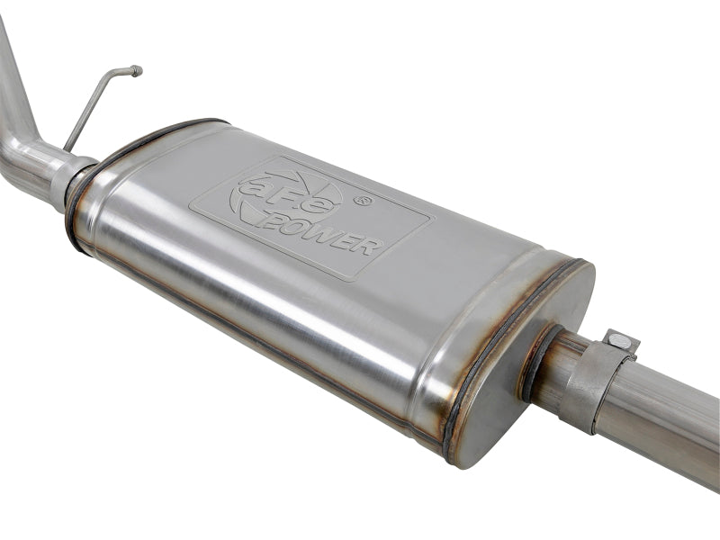 aFe Apollo GT Series 2019 GM Silverado/Sierra 1500 4.3L/5.3L 409 SS CatBack Exhaust System w/Blk Tip - 49-44107-B