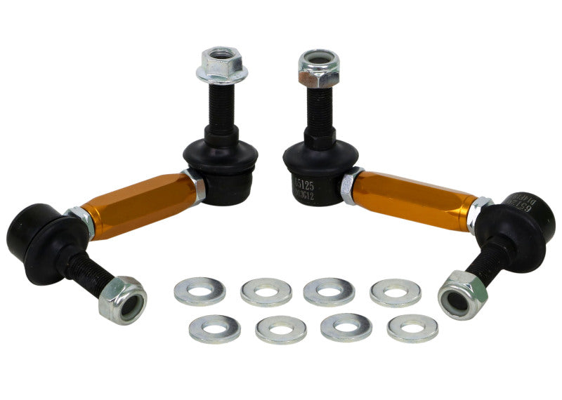 Whiteline Universal Sway Bar Link Assembly Heavy Duty Adjustable Steel Ball 115mm Size - KLC180-115