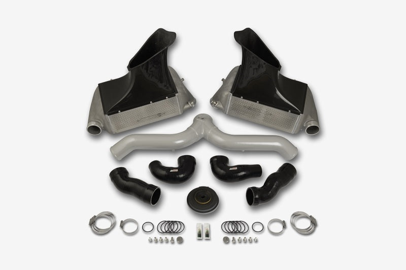do88 07-09 Porsche 911 Turbo/GT2 (997.1) BigPack Intercooler Kit w/Silver Pipe - BIG-140SI