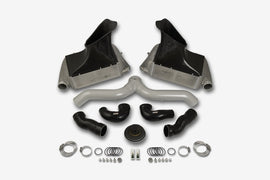 do88 07-09 Porsche 911 Turbo/GT2 (997.1) BigPack Intercooler Kit w/Silver Pipe - BIG-140SI