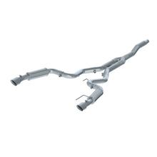 Load image into Gallery viewer, MBRP 15-18 Ford Mustang EcoBoost 2.3L T409 3in Cat Back Dual Split Rear Exit (Race Version) - S7275409