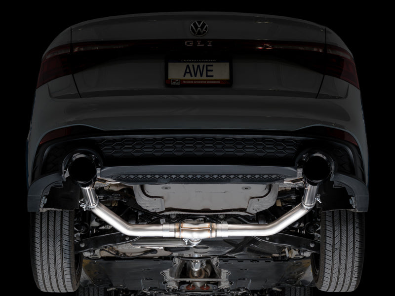 AWE Tuning 22-25 Volkswagen Jetta GLI Track Edition Exhaust - Diamond Black Tips - 3020-33275
