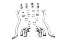Load image into Gallery viewer, AWE Tuning 18-19 BMW M5 (F90) 4.4T AWD SwitchPath Axle-Back Exhaust - Chrome Silver Tips - 3025-42061