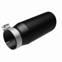 Load image into Gallery viewer, MagnaFlow Tip Stainless Black Coated Single Double Round Single Outlet 5in Dia 4in Inlet 13in L - 35240