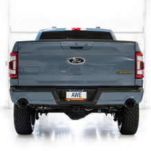 Load image into Gallery viewer, AWE Tuning 2021+ Ford F-150 Tremor (w/ Bumper Cutouts) 0FG Resonated Cat-Back - Diamond Black Tips - 3015-33402