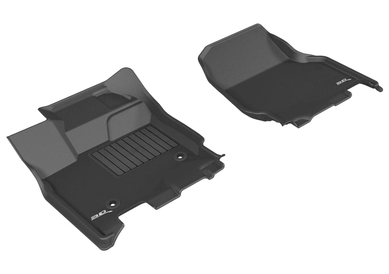 3D MAXpider 2015-2020 Ford F-150 SuperCab/SuperCrew Kagu 1st Row Floormat - Black