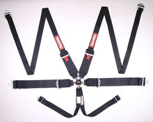 Load image into Gallery viewer, RaceQuip Black SFI CAMLOCK 6pt PD Lap HNR Seat Belt - 746006