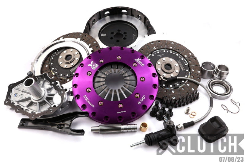 XClutch 93-98 Nissan Skyline GT-R 2.6L R33 9in Twin Solid Organic Clutch Kit - XKNI23582-2G