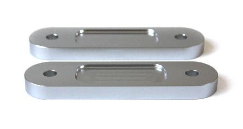 BLOX Honda S2000 Racing Front 12mm Thin Spacer Bump Steer Kit - Silver (Lowered 1in and more) - BXSS-20354-12-SI
