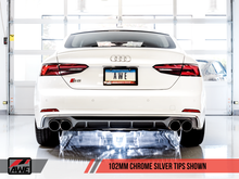 Load image into Gallery viewer, AWE Tuning Audi B9 S5 Sportback Track Edition Exhaust - Non-Resonated (Silver 102mm Tips) - 3010-42068