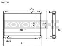 Load image into Gallery viewer, Koyo 09-13 Nissan GT-R 3.8L (AT) Radiator - HH022360