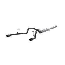 Load image into Gallery viewer, MBRP 2021+ F-150 2.7L/ 3.5L Ecoboost, 5.0L 3in Cat Back 2.5in Dual Split Rear - Black Coated - S5215BLK