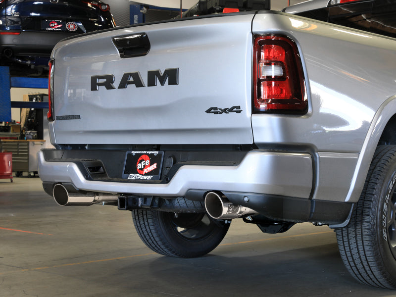 aFe Vulcan Series Cat-Back Exhaust System RAM 1500 2025 V6-3.0L (tt)- Polished Tips - 49-32088-P