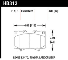 Load image into Gallery viewer, Hawk HPS Street Brake Pads - HB313F.685