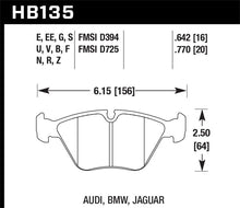 Load image into Gallery viewer, Hawk 1997 BMW E36 M3 Blue 9012 Race Front Brake Pads - HB135E.760