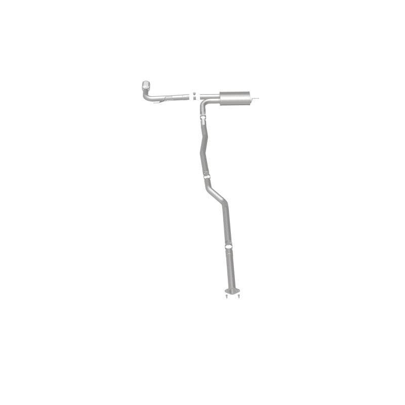 MagnaFlow Cat Back, SS, 2.5in, Street, Single Straight Pass. Polished 4in Tip, 2015 Ford Fusion 2.5L - 19096