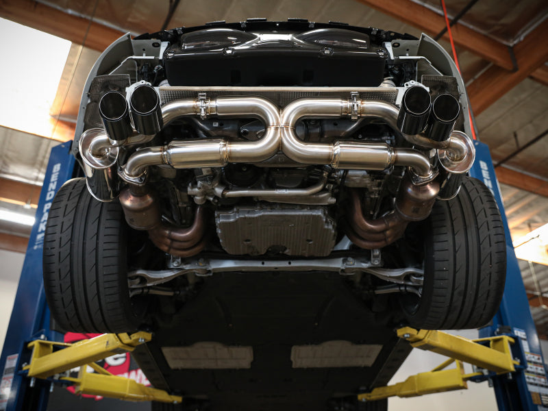 aFe MACHForce XP 12-16 Porsche 911 Carrera H6-3.8L SS-304 Cat-Back Exhaust w/Carbon Fiber Tips - 49-36406-1C