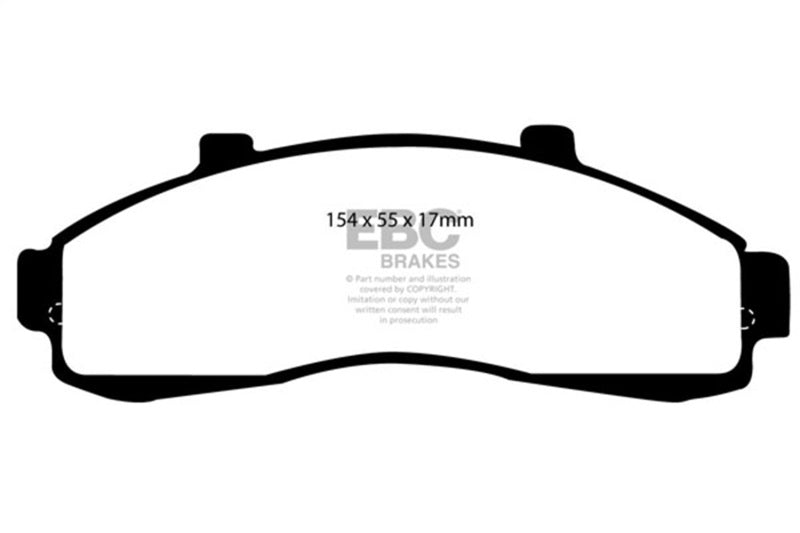 EBC 95-01 Ford Explorer 4.0 2WD Ultimax2 Front Brake Pads - UD652