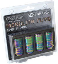 Load image into Gallery viewer, Project Kics 12 x 1.25 Neochrome T1/06 Monolith Lug Nuts - 4 Pcs - WMN03N4P